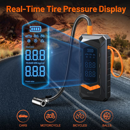 BUVAYE Wired/Wireless Air Pump Car Inflator