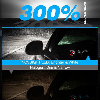 NOVSIGHT LED Headlight Bulbs 2PCS 9005 2PCS H11