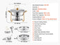 SucceBuy 4 Pack Chafing Dish Buffet Set Stainless