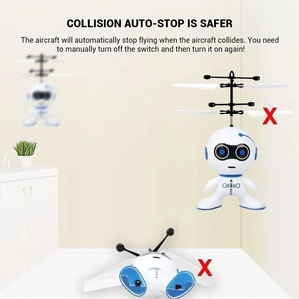 RC Airplane Infrared Induction USB Charging Plastic