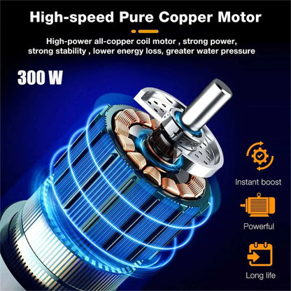 300W 30Bar Cordless High Pressure Car Washer Spray