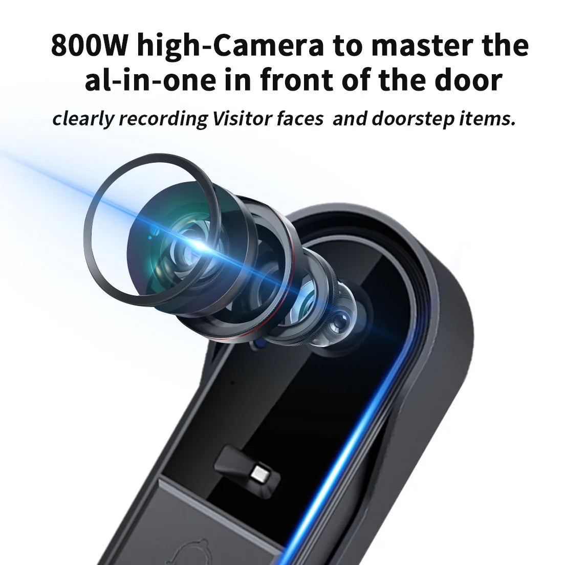WiFi wireless smart video doorbell, Two-way outdoor