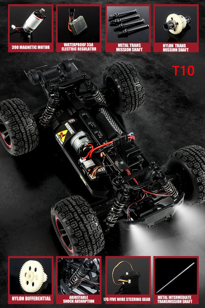 4WD RC Brushless High Speed Drift Monster