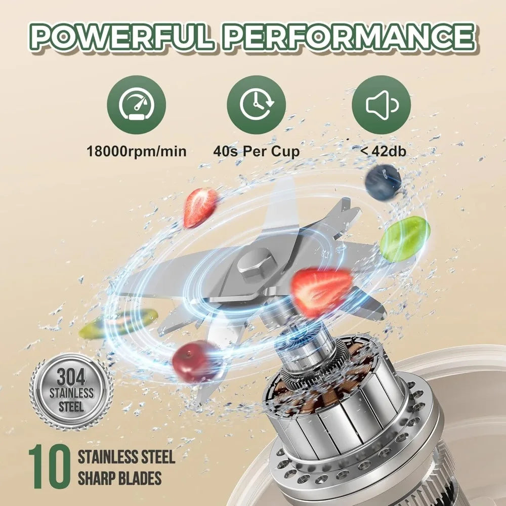 PRASKY Portable Blender for Smoothies and Shakes