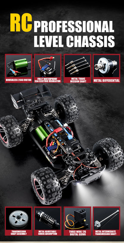 4WD RC Brushless High Speed Drift Monster
