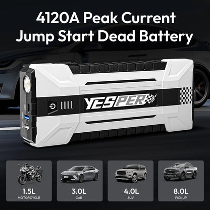 YESPER 4120A Car Jump Starter 26800mAh Power Ban