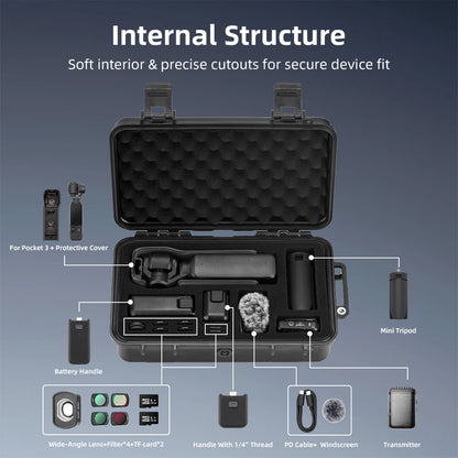 For DJI Osmo Pocket 3 Hard Case Hard