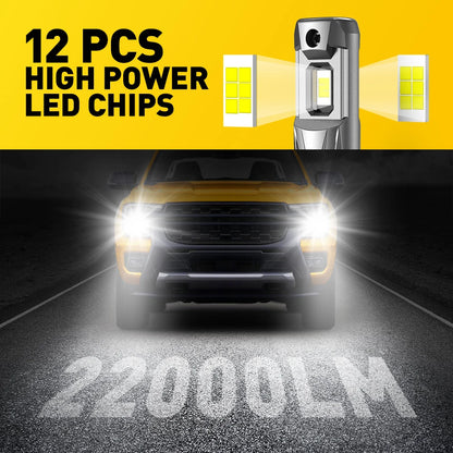 AUXITO 2Pcs 22000LM H11 LED Headlight