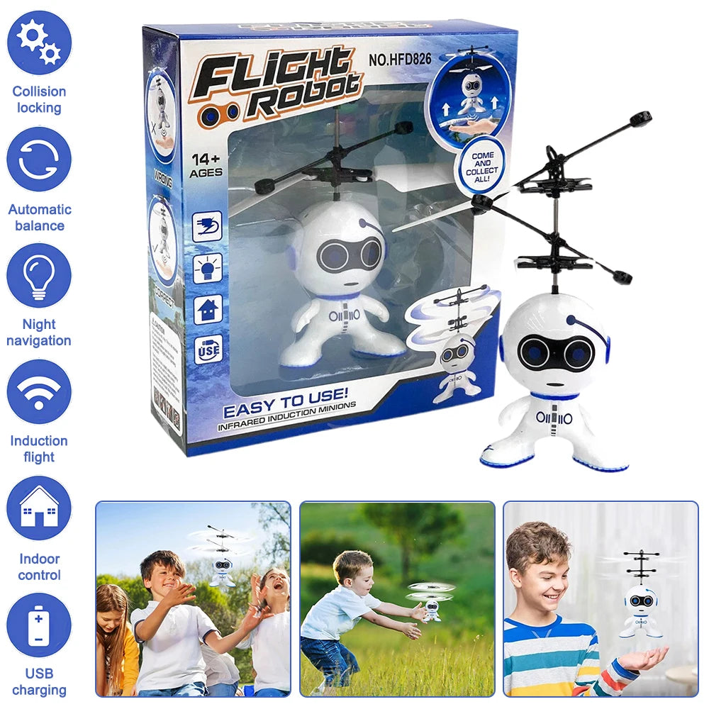 RC Airplane Infrared Induction USB Charging Plastic