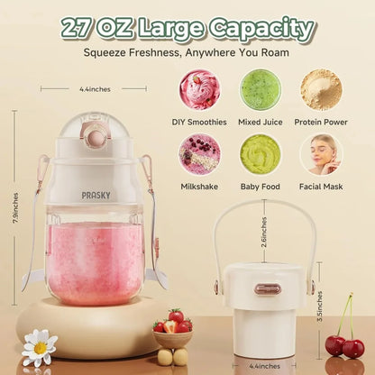 PRASKY Portable Blender for Smoothies and Shakes