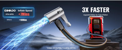 GOOLOO Jump Starter with Air Compressor