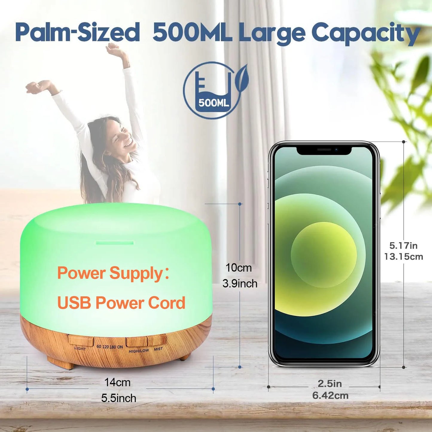 500ML Aromatherapy Oil Diffuser