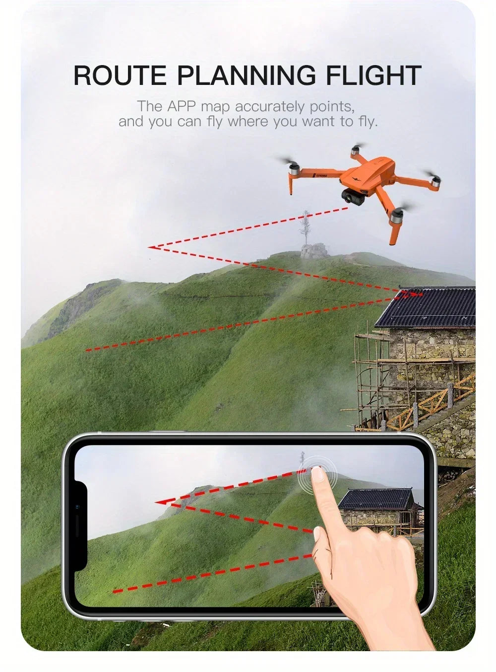 Drone with Dual Camera 2-Axis Gimbal Optica