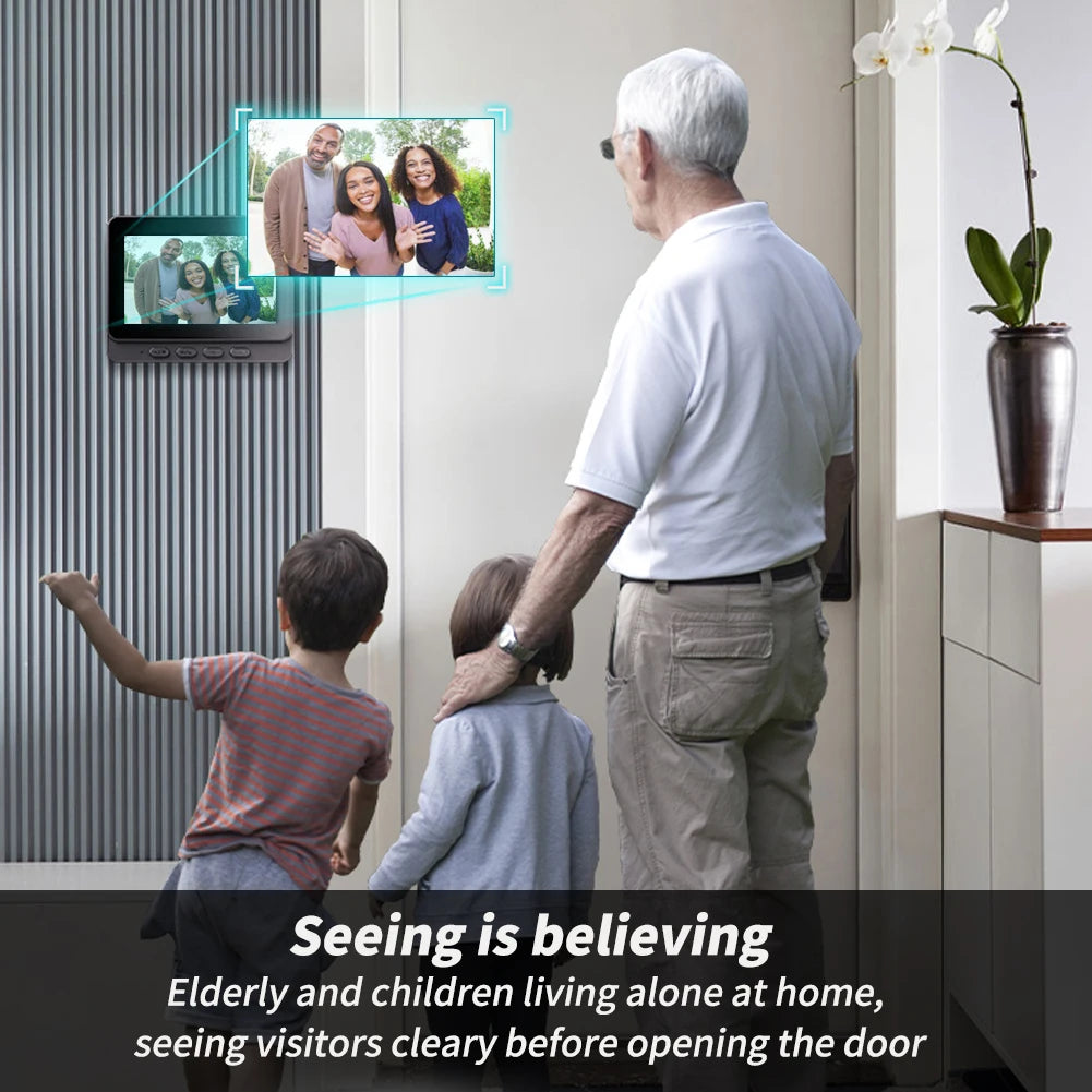 WiFi wireless smart video doorbell, Two-way outdoor