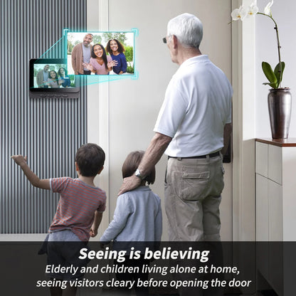 WiFi wireless smart video doorbell, Two-way outdoor