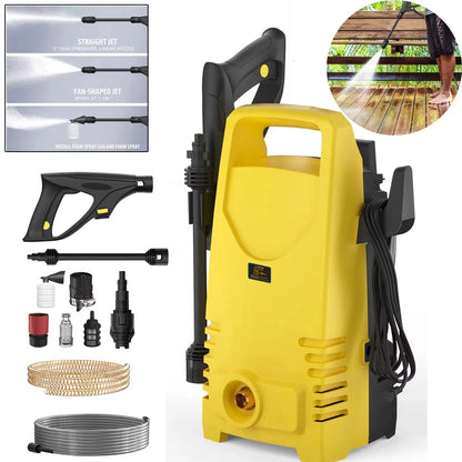 1800W 1.6GPM Electric Power Washer with 3-in-1 Nozzle