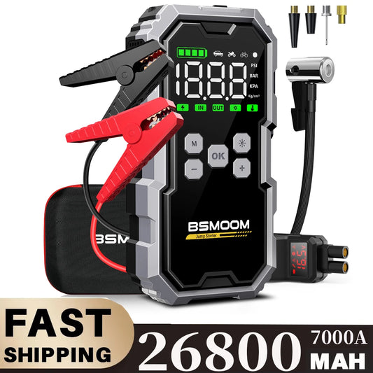 150PSI Air Pump Car Battery Emergency Boosters 7000A