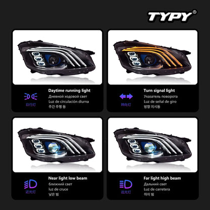 TYPY Car Lights For Mercedes W221 Headligh