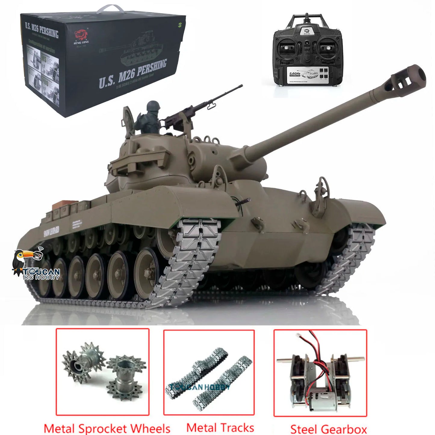 Upgraded M26 Pershing Tank Metal Tracks High Performance