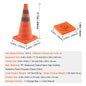 SucceBuy Safety Cones 2/4Pack 18/28inch Collapsible Traffi