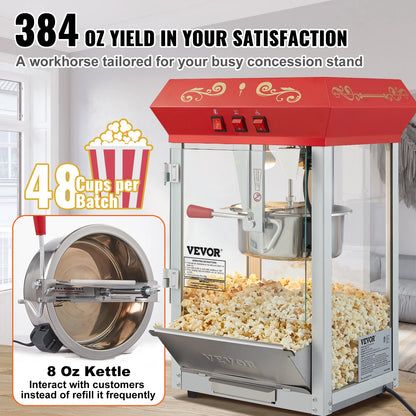 Electric Popcorn Maker Commercial Popper Machine  Automatic