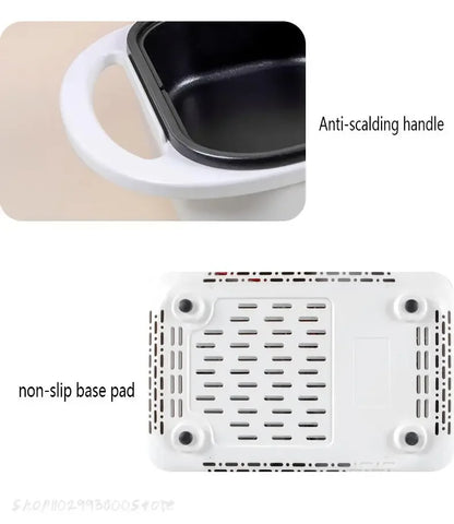 2 in 1 Electric Multi Cooker Shabu Pot and Griddle