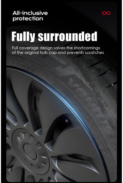 YIKUN 4PCS Wheel Cover for Tesla Model Y 19 Inch