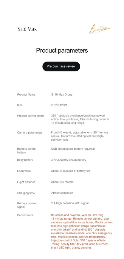 MAX Drone Professional 3 Batteries 8K Dual Camera Optica