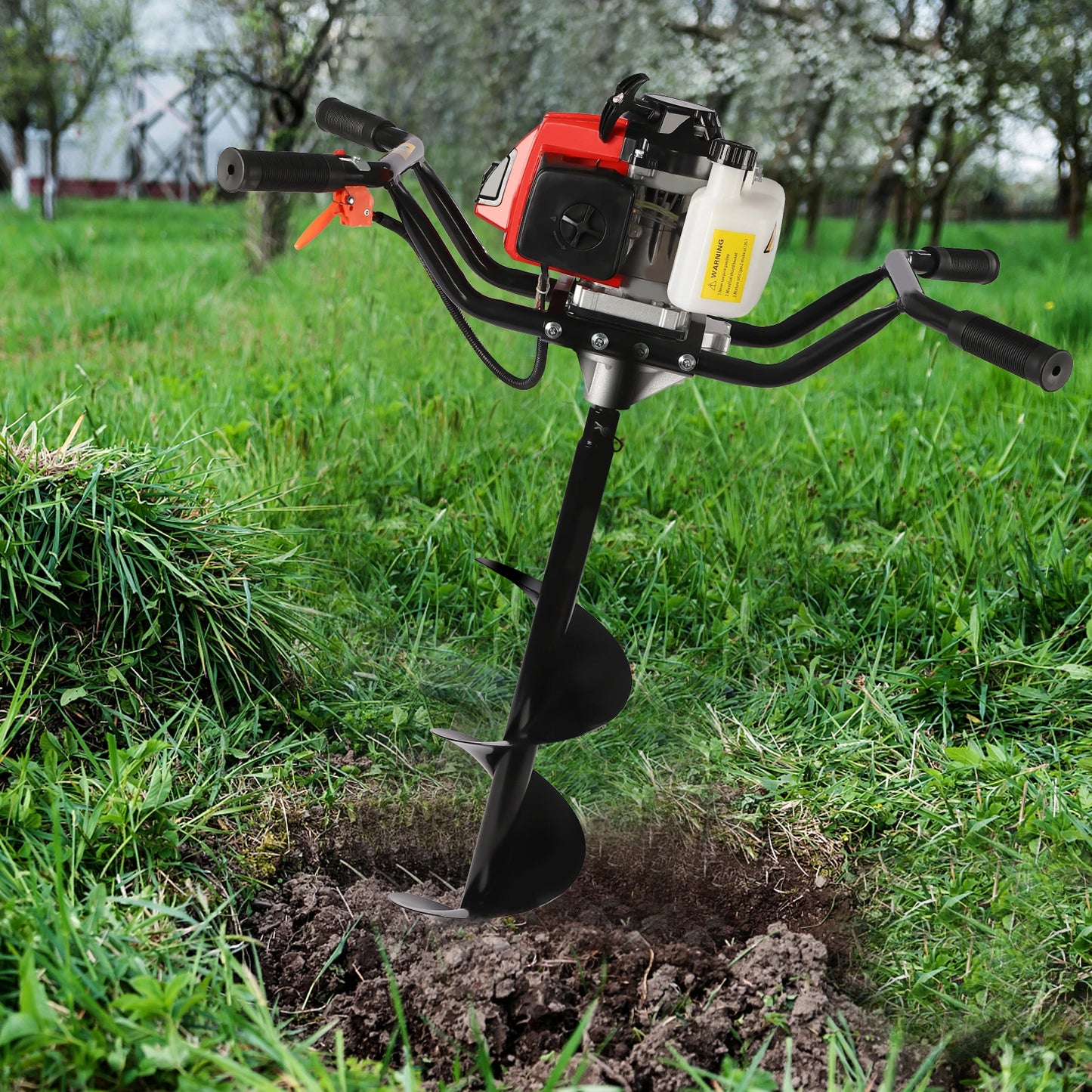 63cc Post Hole Digger 2-stroke Gasoline Earth Auger