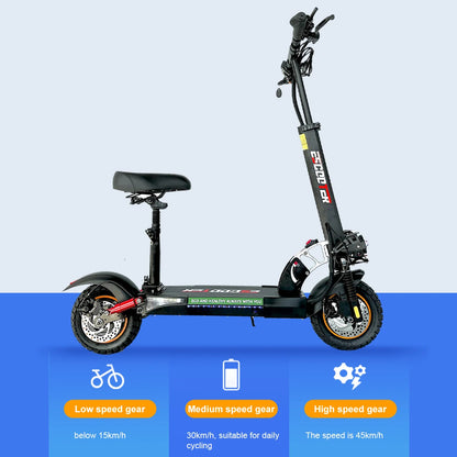 800W Powerful Electric Kick Scooter Anti-skid