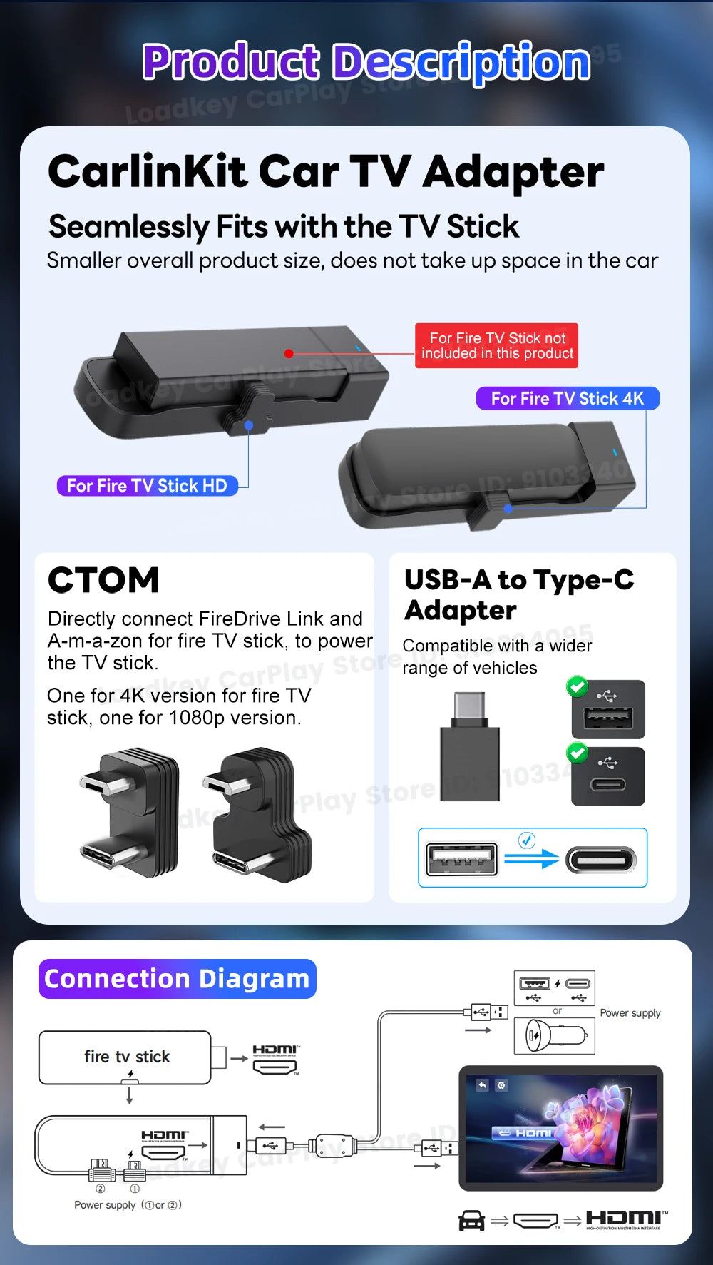 2025 New CarlinKit FireDrive Link For Amazon Fire TV Stick
