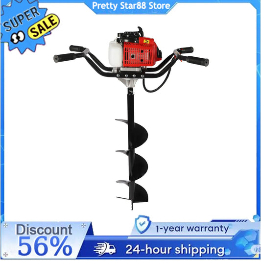 63cc Post Hole Digger 2-stroke Gasoline Earth Auger