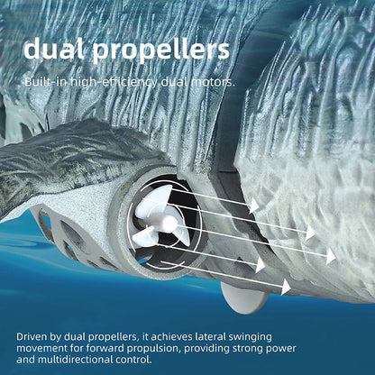 prehistoric adventure!Movable tail fin dual propellers