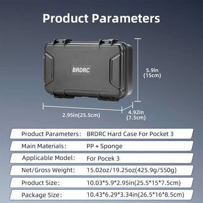 For DJI Osmo Pocket 3 Hard Case Hard
