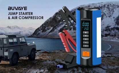 BUVAYE Car Jump Starter Air Pump Outdoor