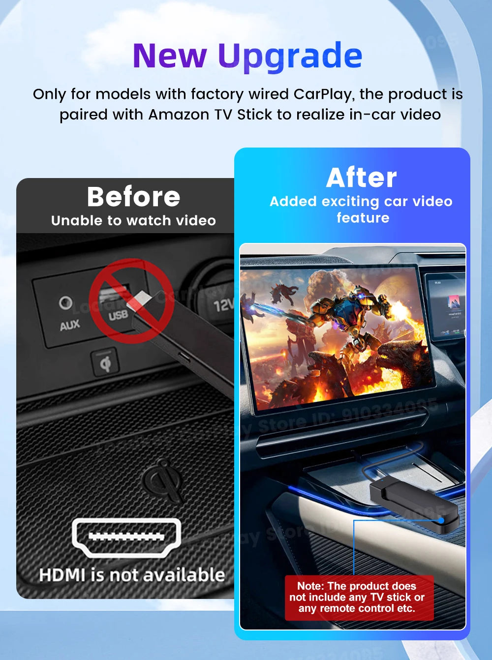 2025 New CarlinKit FireDrive Link For Amazon Fire TV Stick