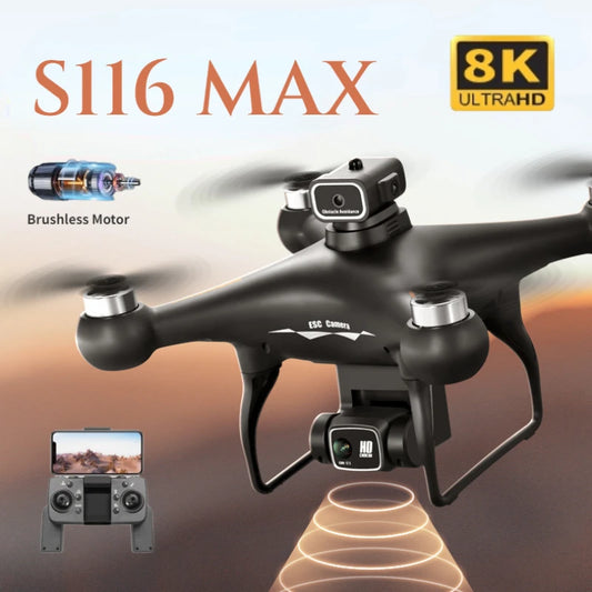 MAX Drone Professional 3 Batteries 8K Dual Camera Optica