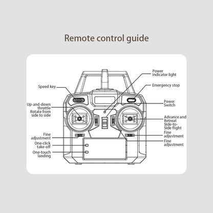 RC Fixed Height Single Blade Flybarless  Helicopter
