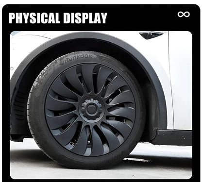 YIKUN 4PCS Wheel Cover for Tesla Model Y 19 Inch