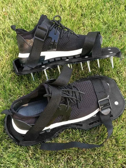2pcs Universal Lawn Aerator Shoes with Adjustable Strap