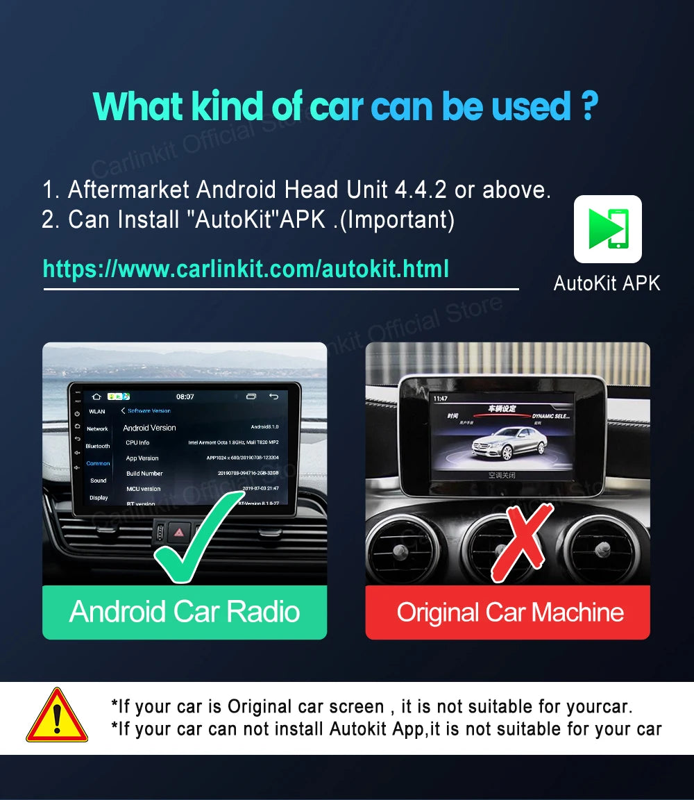CarlinKit USB Wired/Wireless CarPlay Dongle