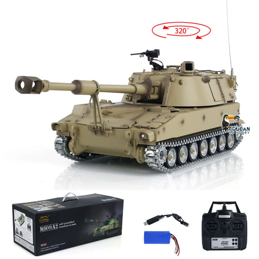RC Military Tank Howitzer Metal Wheels