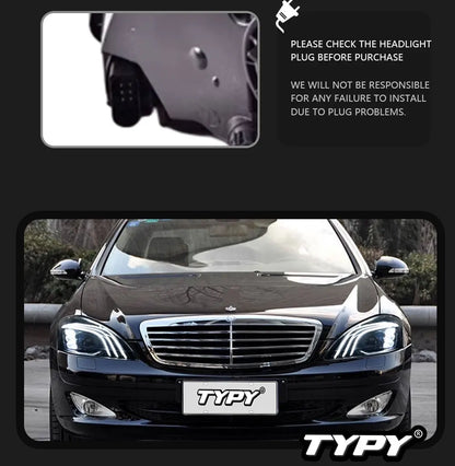 TYPY Car Lights For Mercedes W221 Headligh