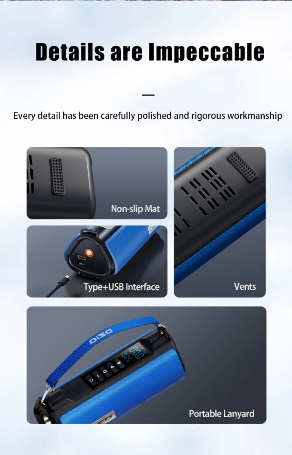 BUVAYE Car Jump Starter Air Pump Outdoor