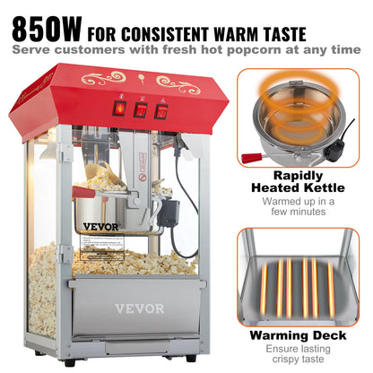 Electric Popcorn Maker Commercial Popper Machine  Automatic