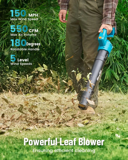 Seesii Electric String Trimmer Leaf Blower Combo