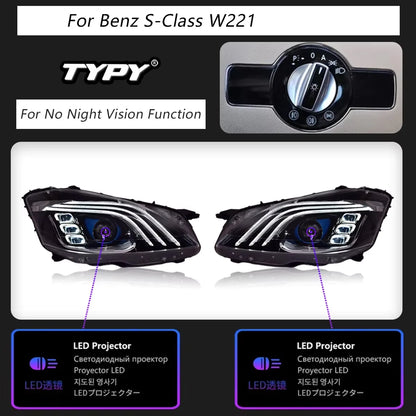 TYPY Car Lights For Mercedes W221 Headligh