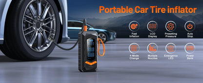 BUVAYE Wired/Wireless Air Pump Car Inflator