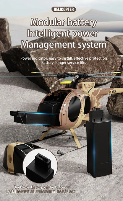 RC Fixed Height Single Blade Flybarless  Helicopter
