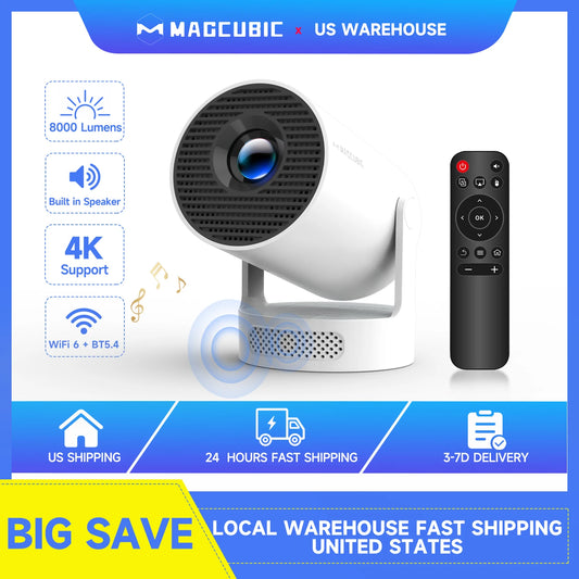 Magcubic HY300 Pro + Projector 4K 720P With 5W Speaker